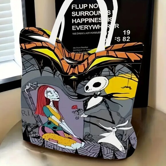 The Nightmare Before Christmas Themed Women'S Tote Bag - NEW 13.77 in L x 15.74 - Picture 1 of 2